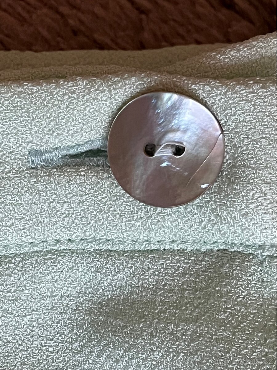 Zelenkavá zavinovací sukně - 4