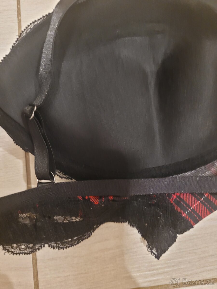 Push up podprsenka 75 B karovama - 4