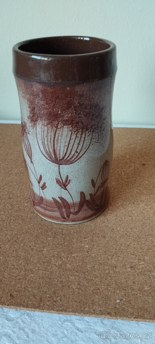 retro keramický korbel, 0,6 litru - 4