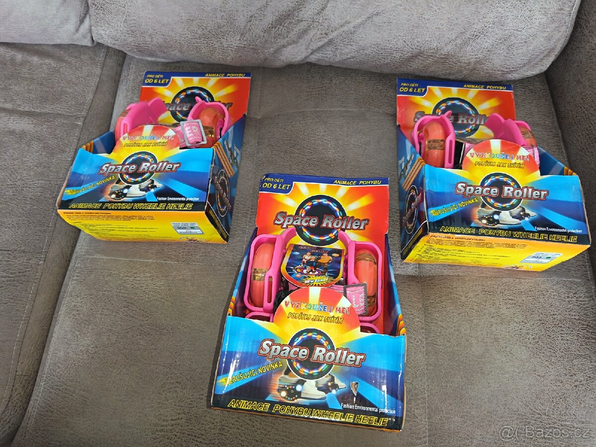 SPACE ROLLER Svítící Kolečka - 4