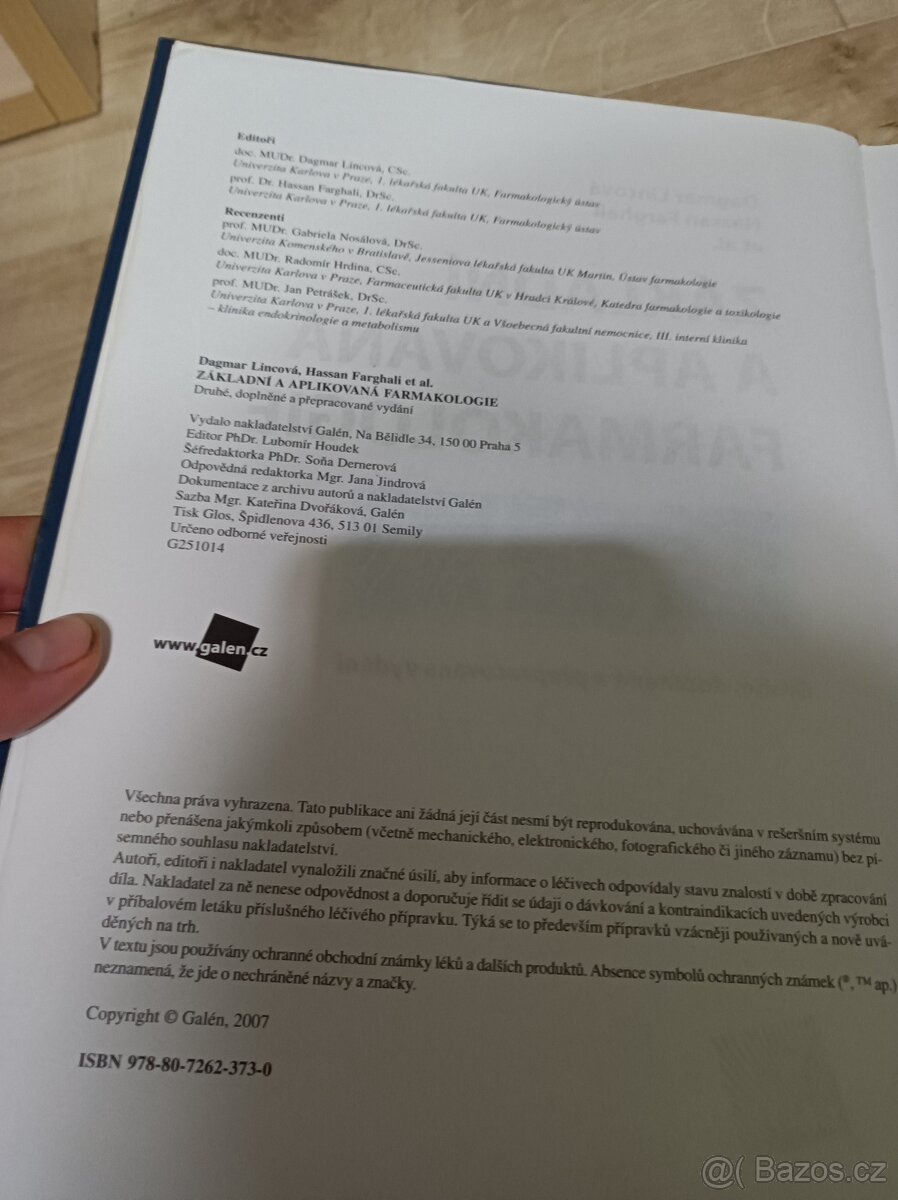 Základní a aplikovaná farmakologie Lincová, 2. vydání - 4