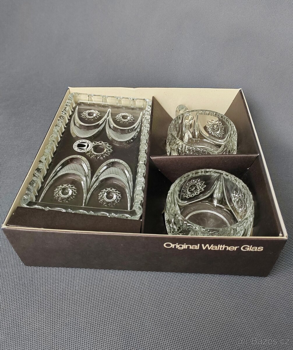 Okouzlující sada broušeného skla Original Walther Glas (1960 - 4