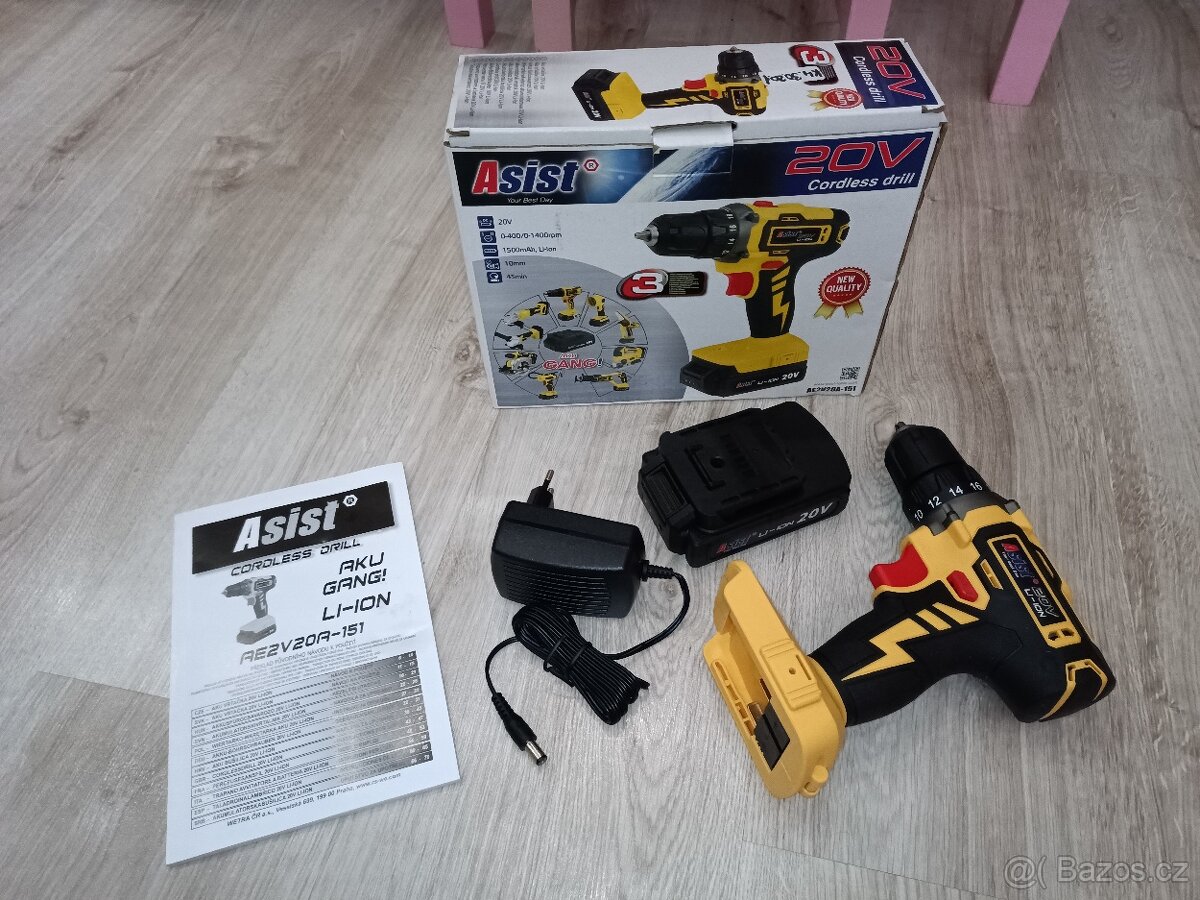 Vrtačka ASIST AKU GANG 20V 1,5Ah - 4