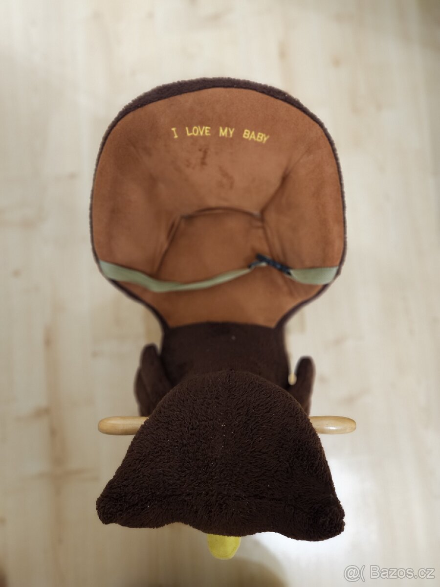 BabyGO Houpací křeslo sova hnědá - 4