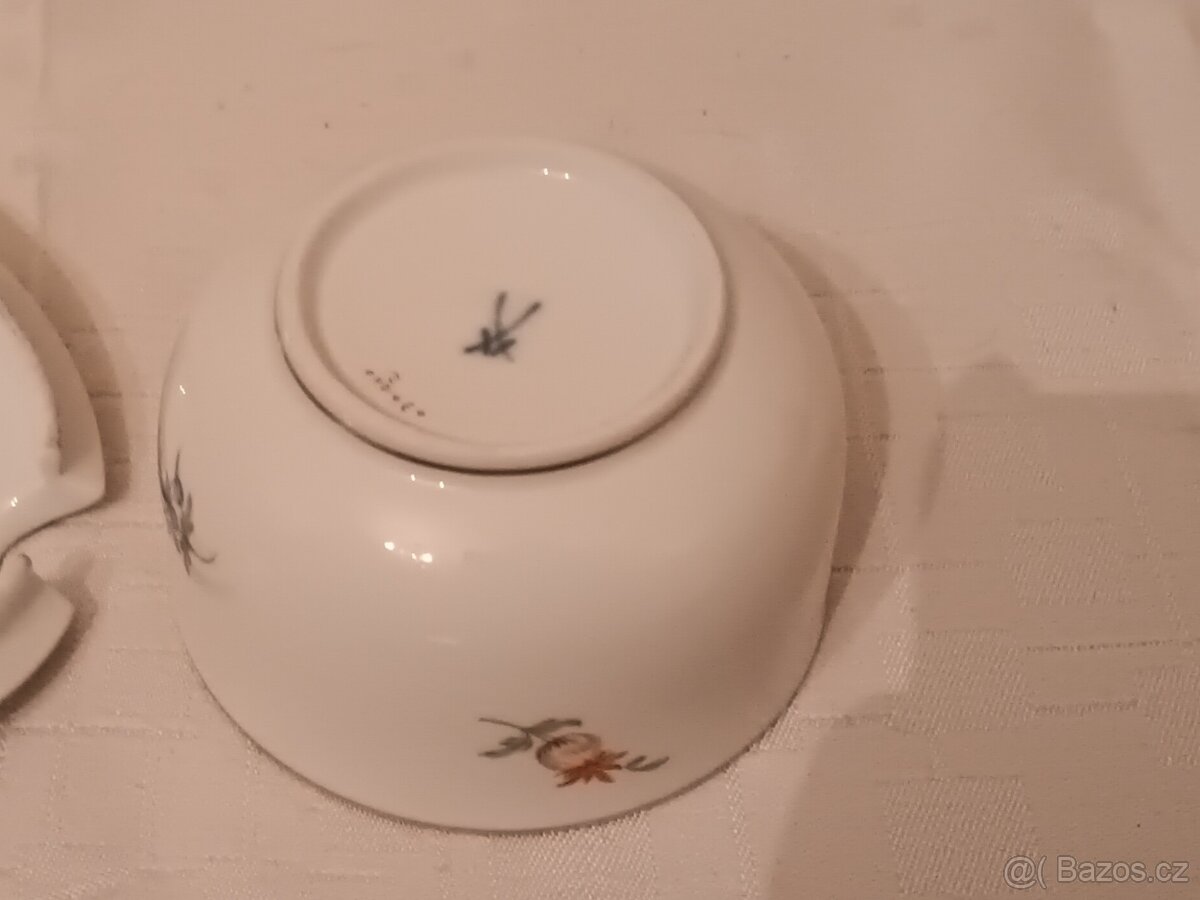 Míšeň, Meissen - cukřenka a mléčenka - 4