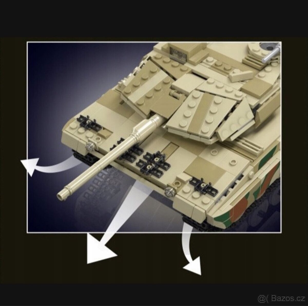 Mould King 20020 Německý tank Leopard 2 R/C - 4