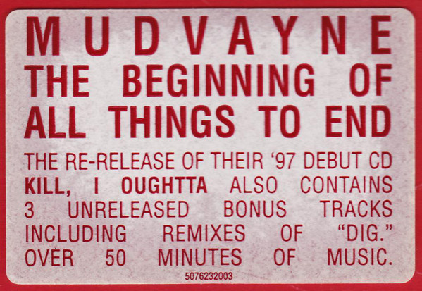 cd Mudvayne – The Beginning Of All Things To End 2001 - 4