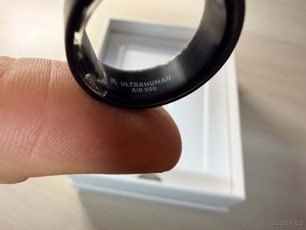 Prsten Ultrahuman Ring AIR vel. 8 Matt Grey - 4