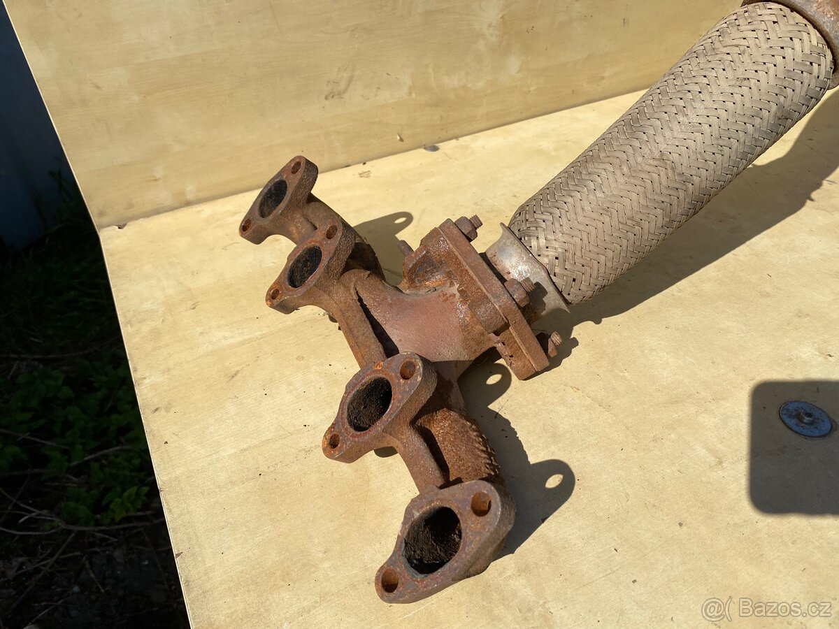 Výfukové svody, vlnovec a katalyzátor Škoda Felicia 1.9D - 4