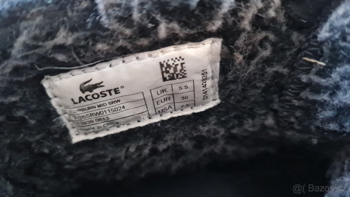 Černé kotníkové tenisky Lacoste - 4