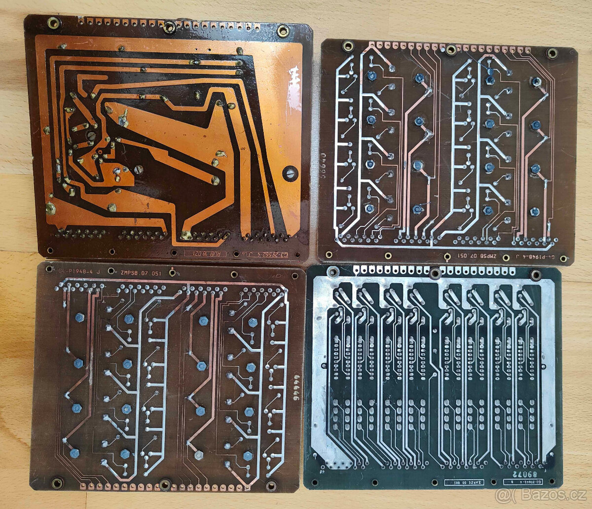 TESLA set 4ks modulových desek - RETRO ELEKTRONIKA - 4