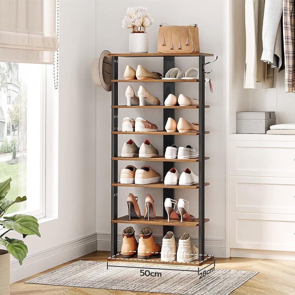 8-patrový industriální nebo bílý botník - 4