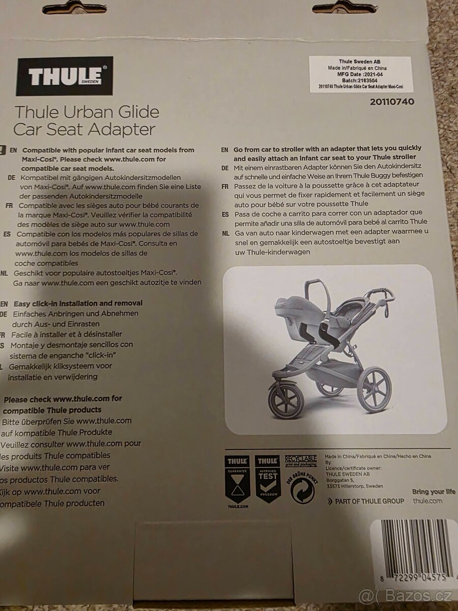 Adaptér pro autosedačku na Thule Urban Glide 2 apod. - 4