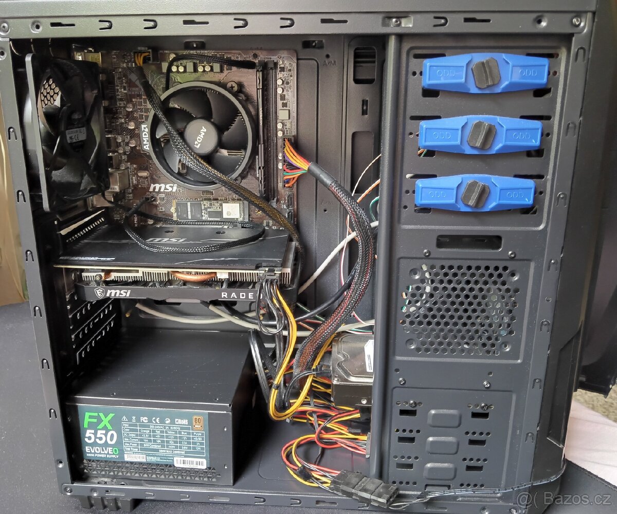 Herní PC set – Ryzen 5 / RX 5500 XT / SSD+1TB HDD + výbava - 4