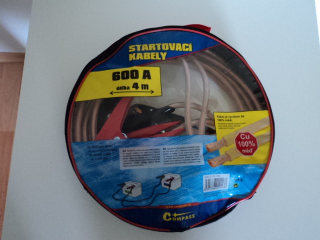 sněhové řetězy, startovací kabely, auto vysavač 12V - 4