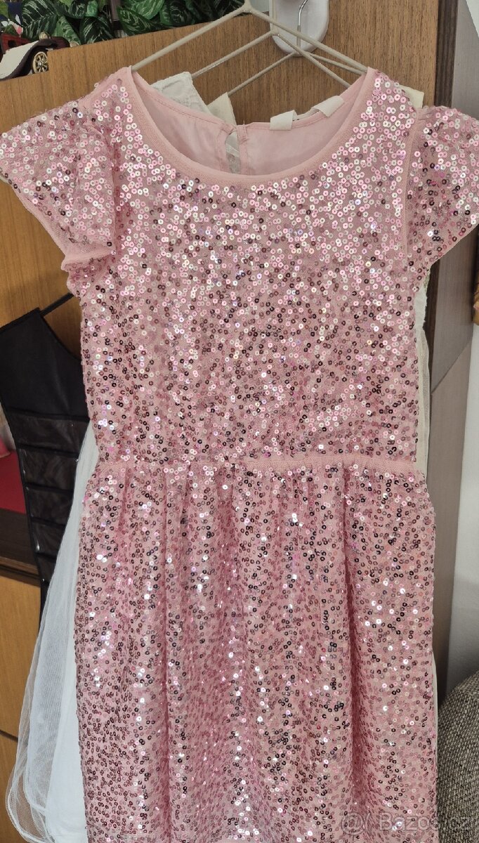 Dívčí slavnostní šaty vel. 6-7 let - 4