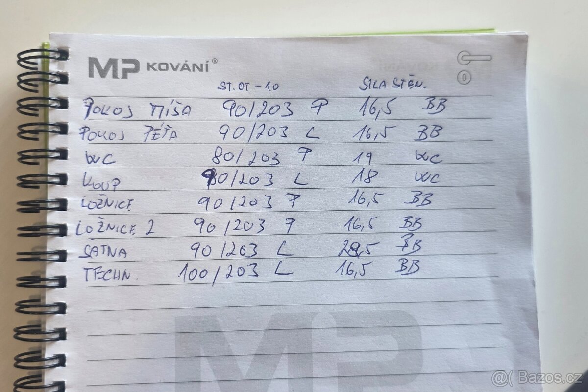 Vnitrni dvere od Sapeli vcetne obložek,7 kusů - 4