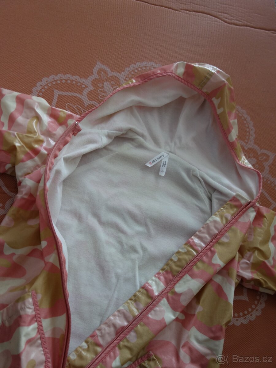 Dívčí stylová nepromokavá bunda - cca 4-6 let - 4