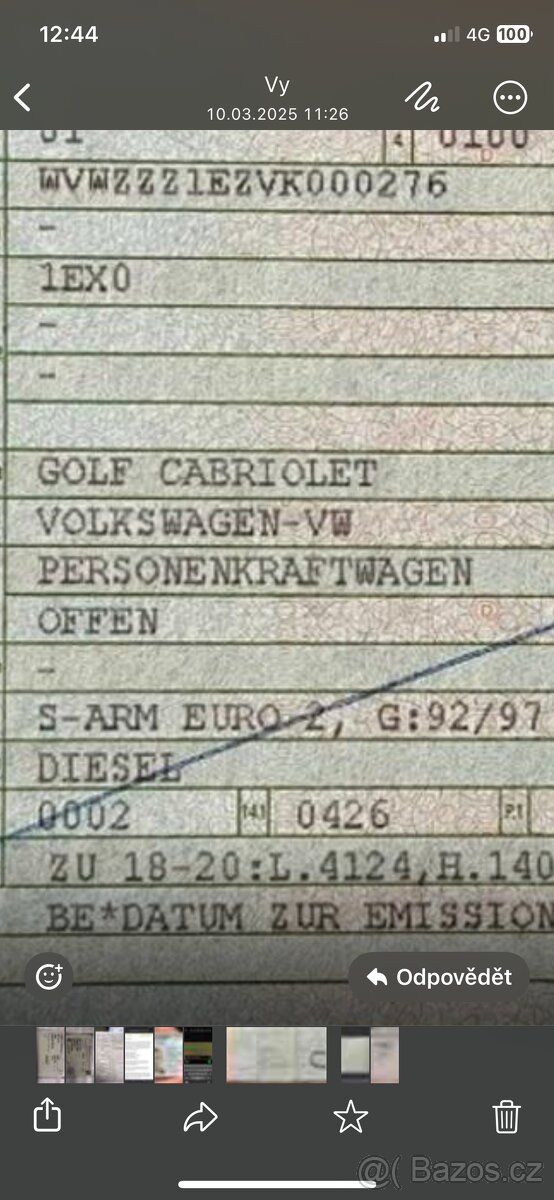 Vw golf 3 kabrio - 4