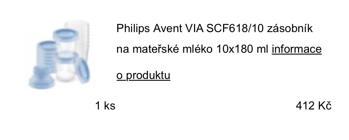 Philips avent odsávačka mateřského mléka + zásobníky - 4
