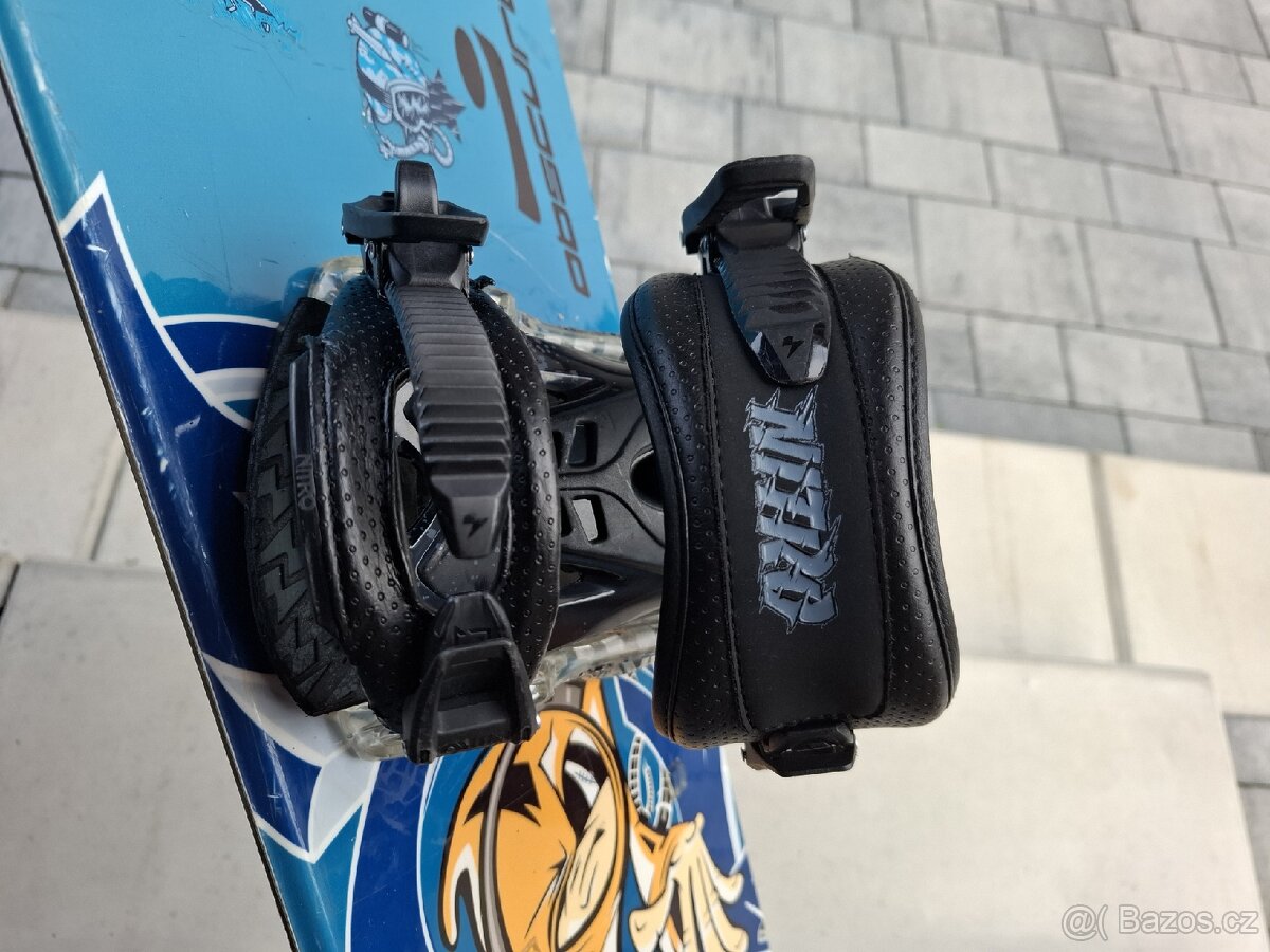 Dětský snowboard 130 cm, vázání Nitro, případně boty 42 - 4