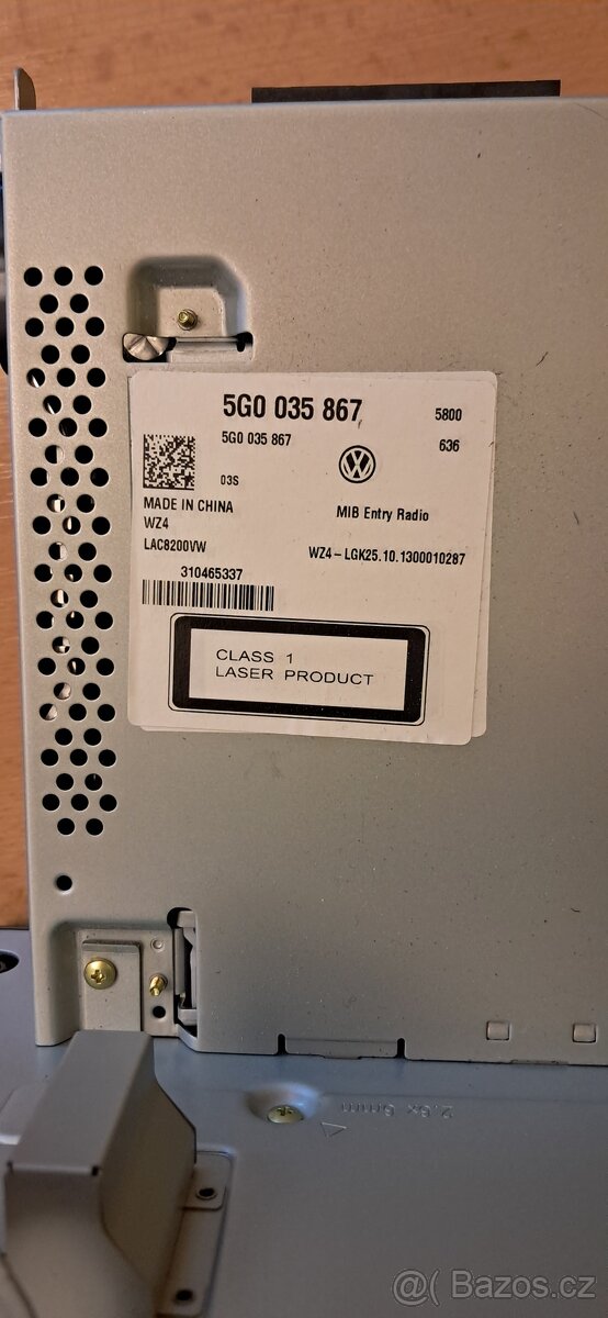 Originální autorádio VW Golf 7 - 4