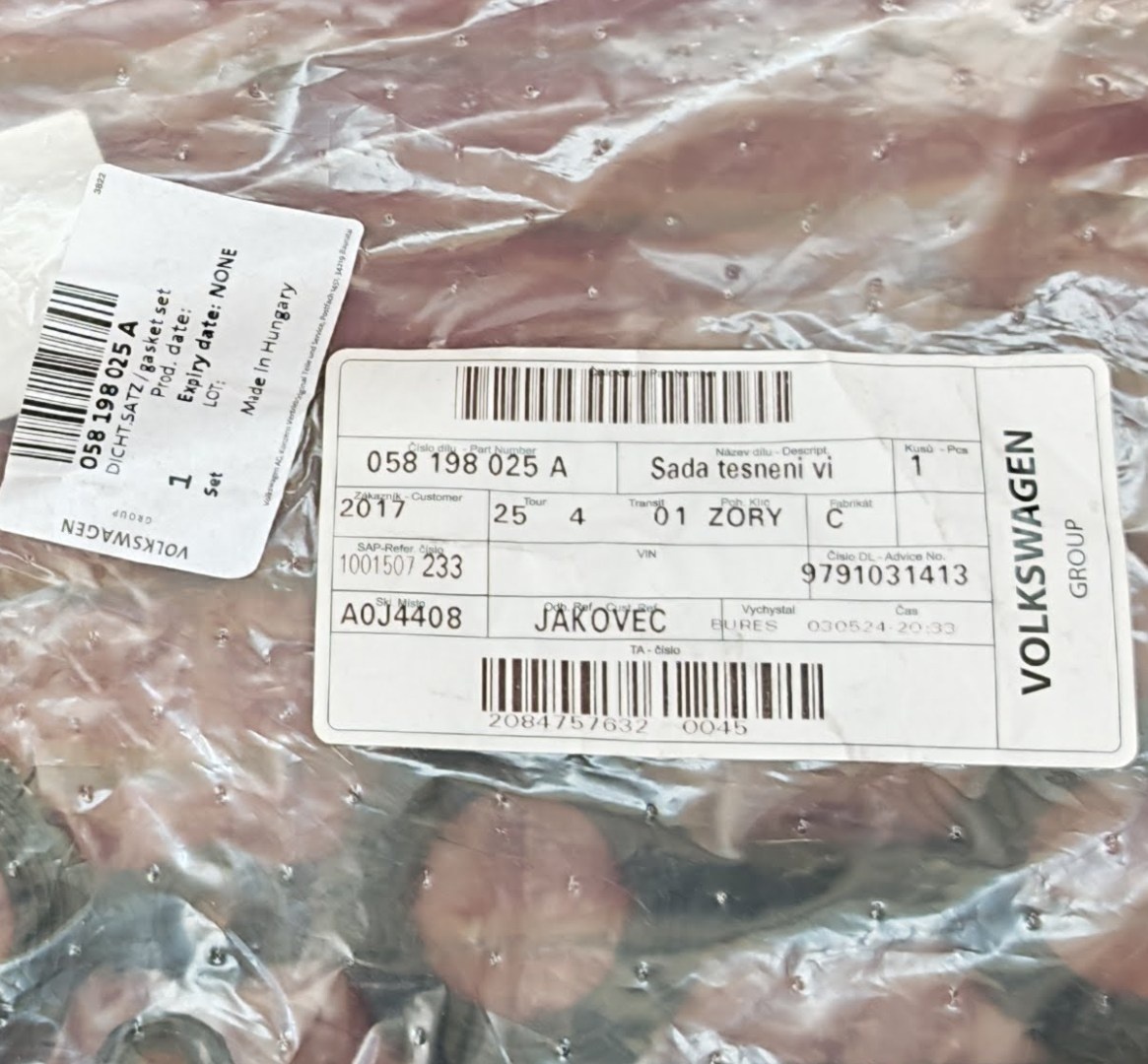 Víko hlavy válců Škoda Octavia 1,8 T 110kW těsnění - 4