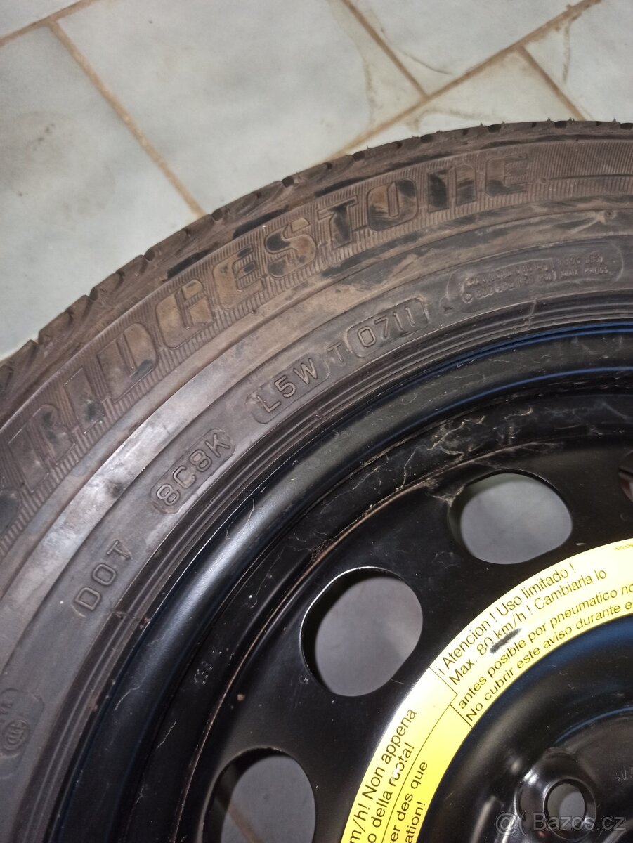 Rezervní kolo 5x112 Škoda Octavia II + - 4