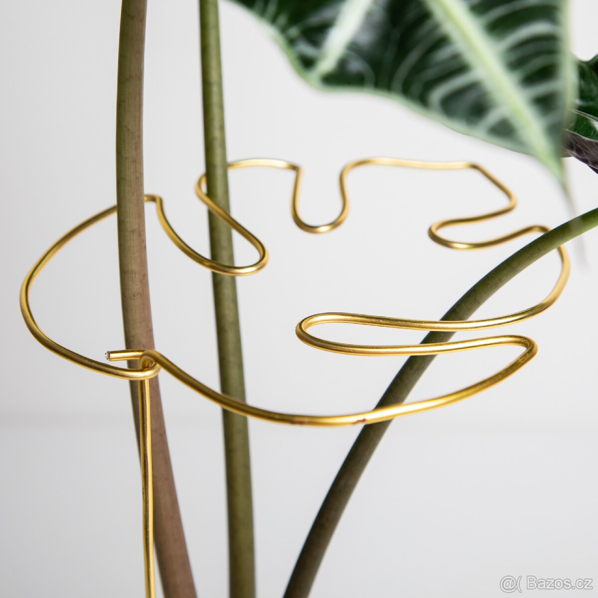 Opora pro rostliny, list monstery, zlatá - 4