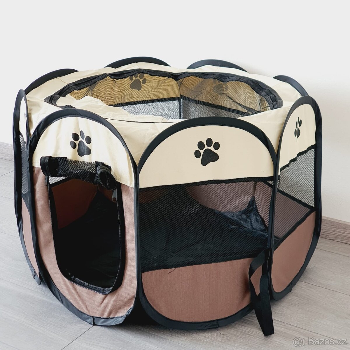 Velká skládací ohrádka pro psy 114x114x58 cm - nové - 4