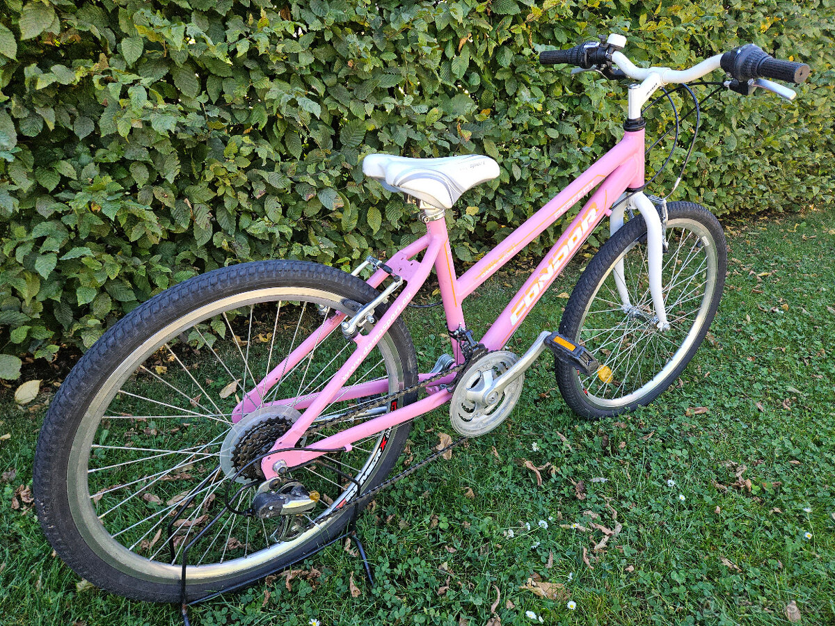Dívčí 24" růžové horské hliníkové kolo CONDOR, rám 14" - 4