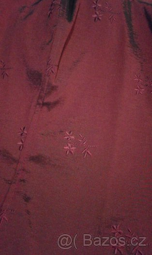 vínové šaty s korzetem - 4