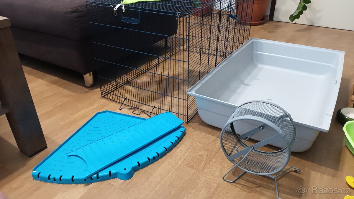 Prodám klec pro domácí mazlíčky 80x50x63 cm :) - 4