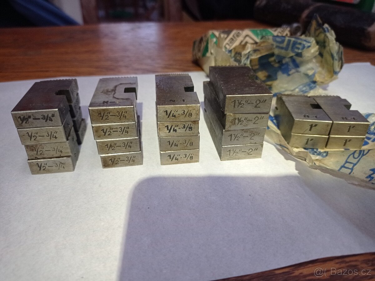 Závitové čelisti radiální ,sady - 4