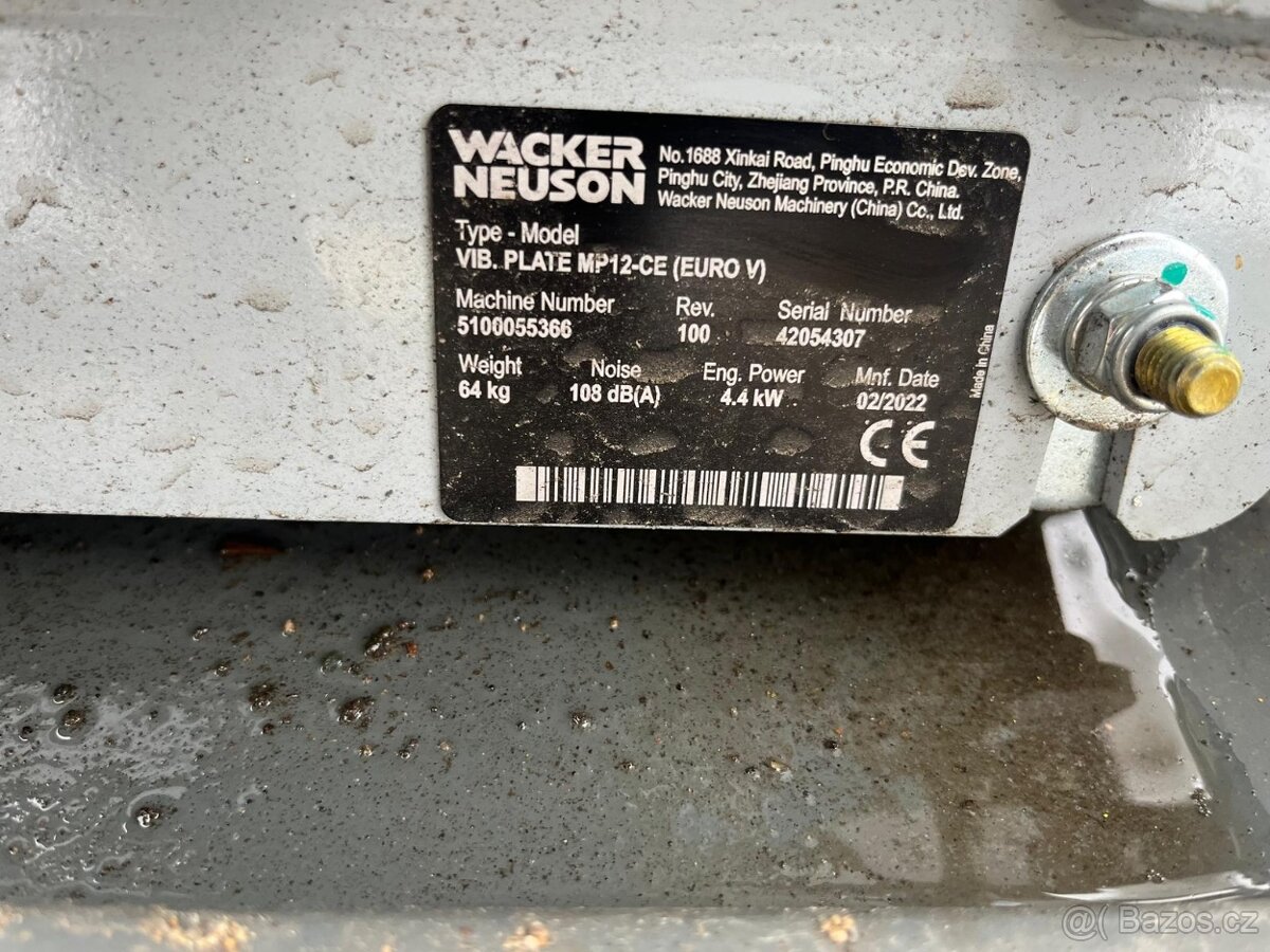 Vibrační deska Wacker Neuson MP 12 - 4