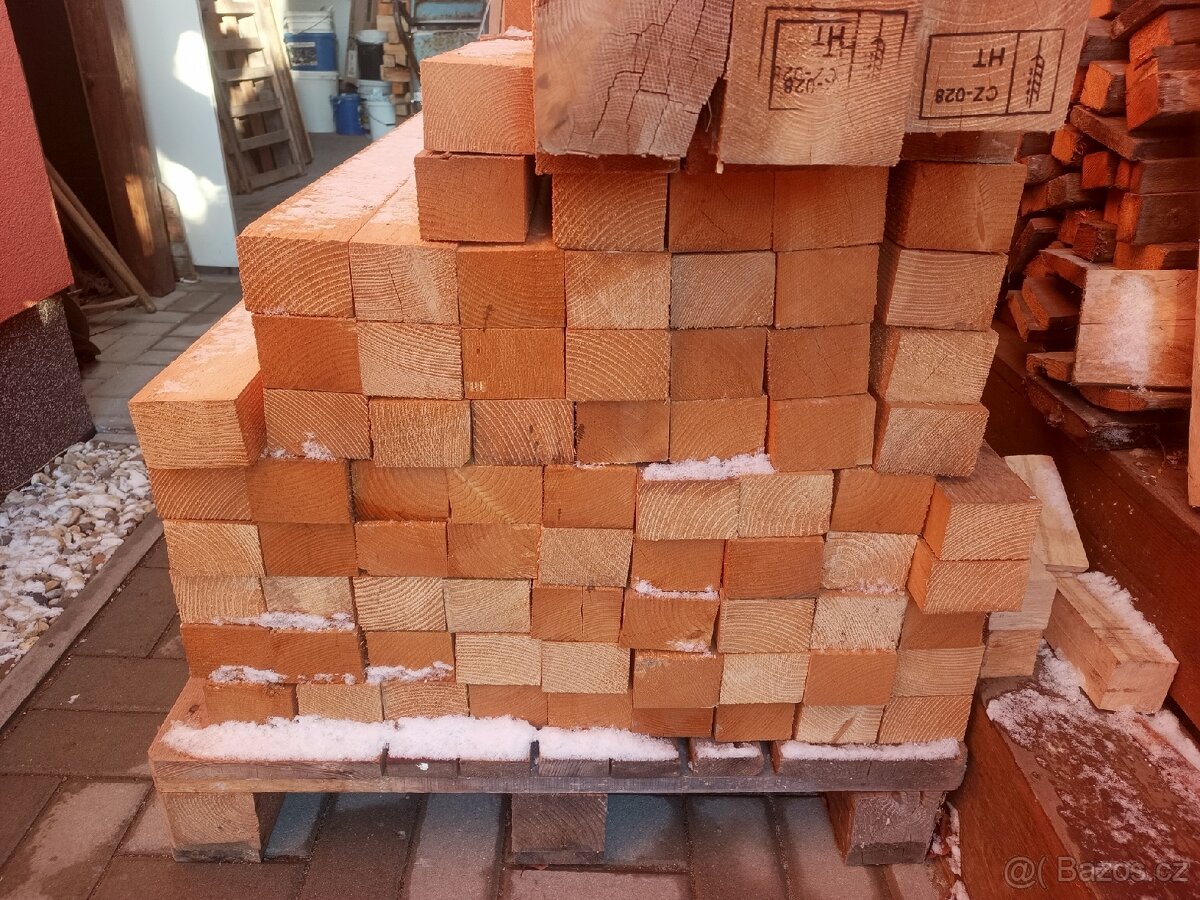 Prodám dřevěné trámky 8 x 6 x 110 cm SLEVA - 4