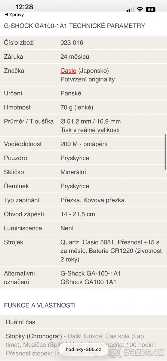Casio G-Shock GA-100 - 4