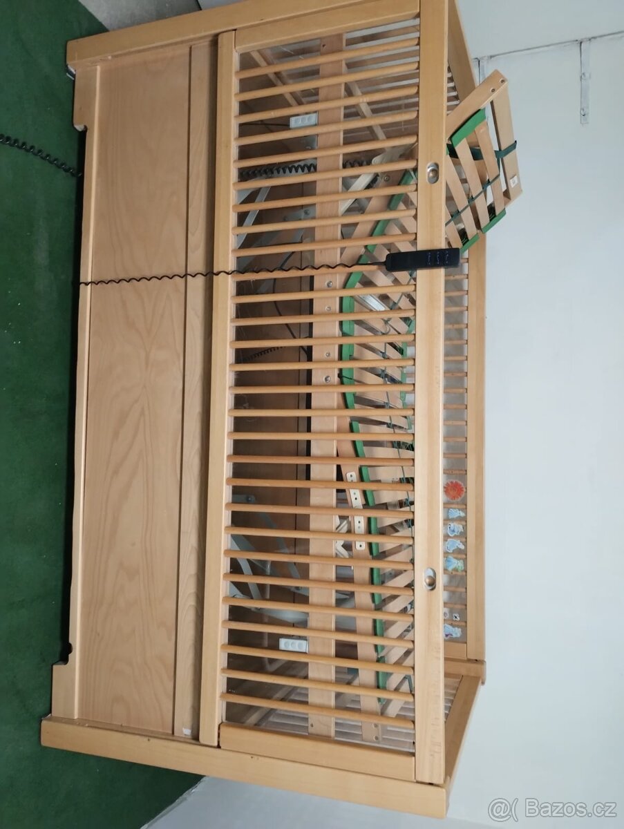 Dětská polohovací elektrická postel se zárukou - 4