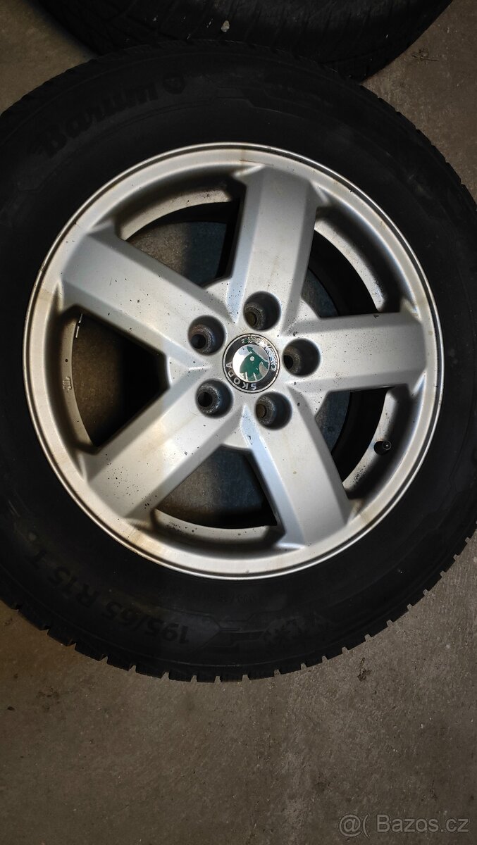 Kola zimní 195/65 R15, rozteč 5x100 fabia,octavia - 4