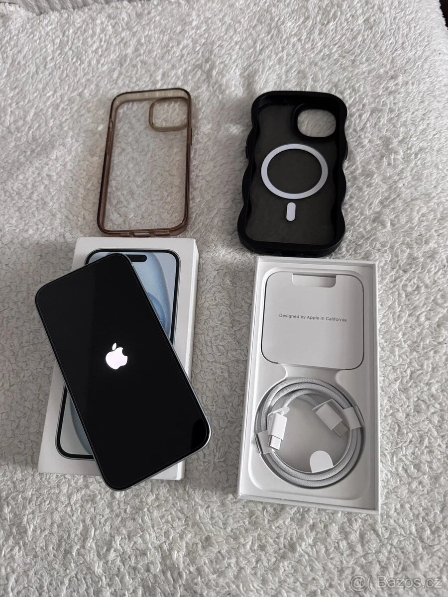 Prodám iPhone 15 128GB modrá - 4