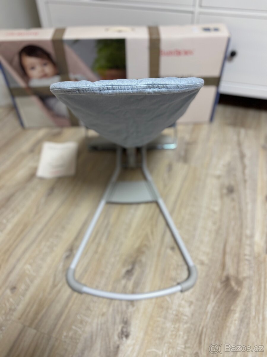 Babybjörn lehátko modré Woven blue - 4