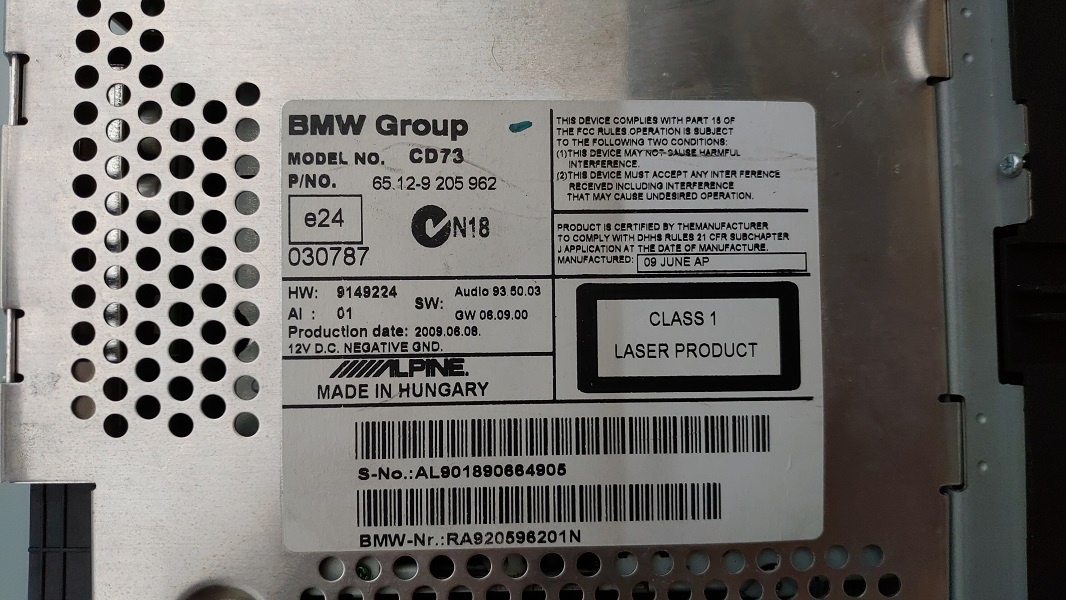 Originální autorádio BMW Professional na díly - 4