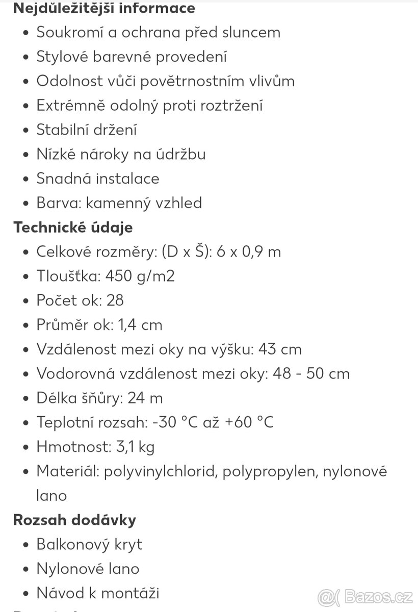 Krycí plachta- zástěna - 4
