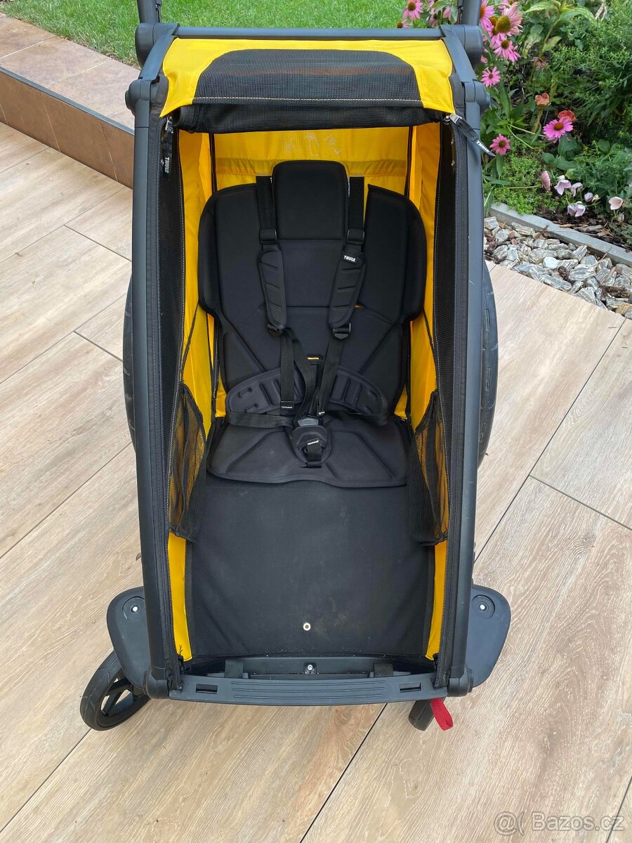 Dětský vozík THULE Chariot Sport1 SpeYellow + Jog Kit 1 - 4