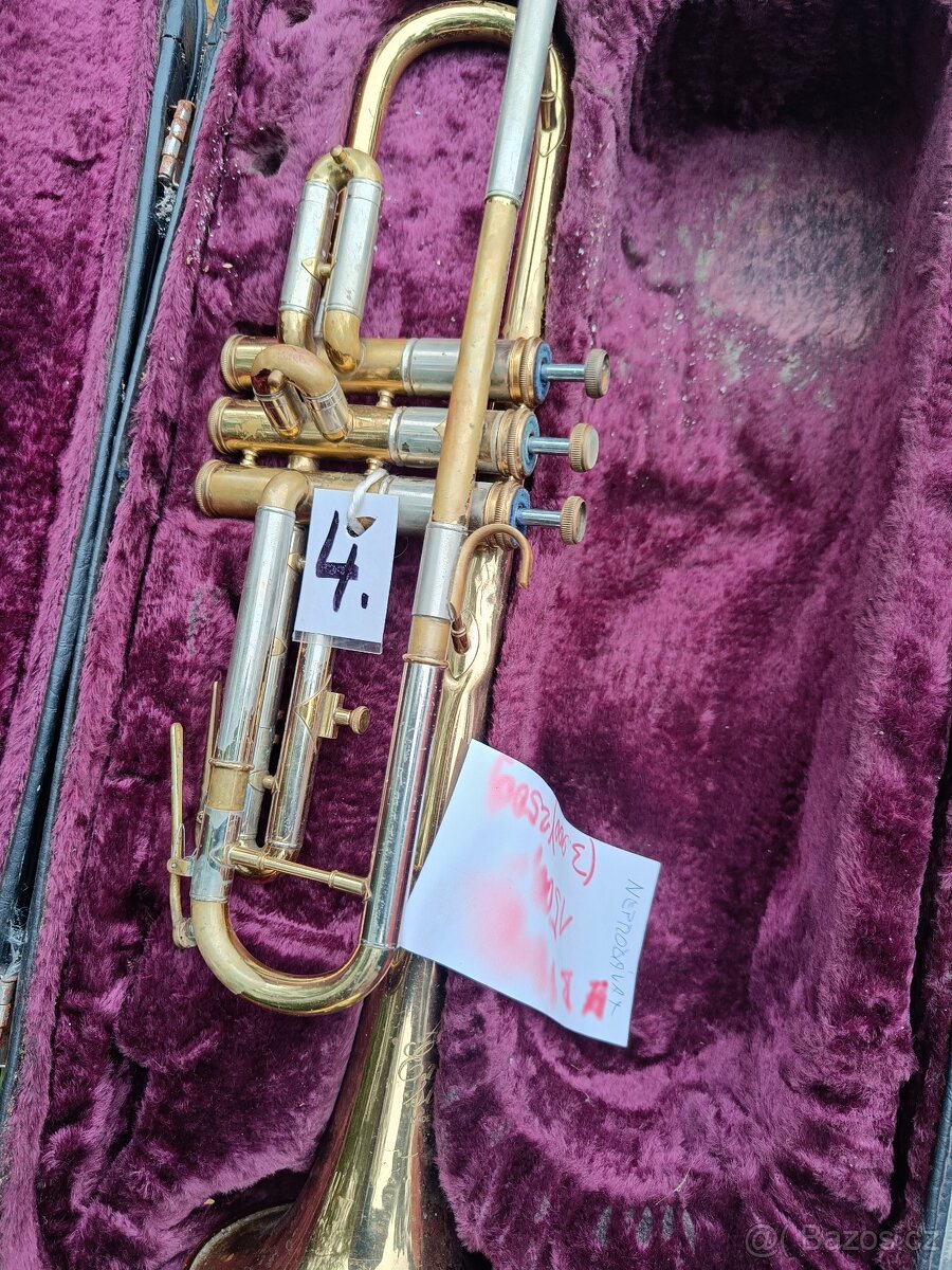 Prodám dechové nástroje. Amati, Lídl, Toneking, pozoun, trom - 4