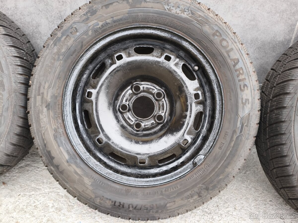 4 x zimní pneu na Fabia, Polo, Ibiza 165/70 R14 81T - 4