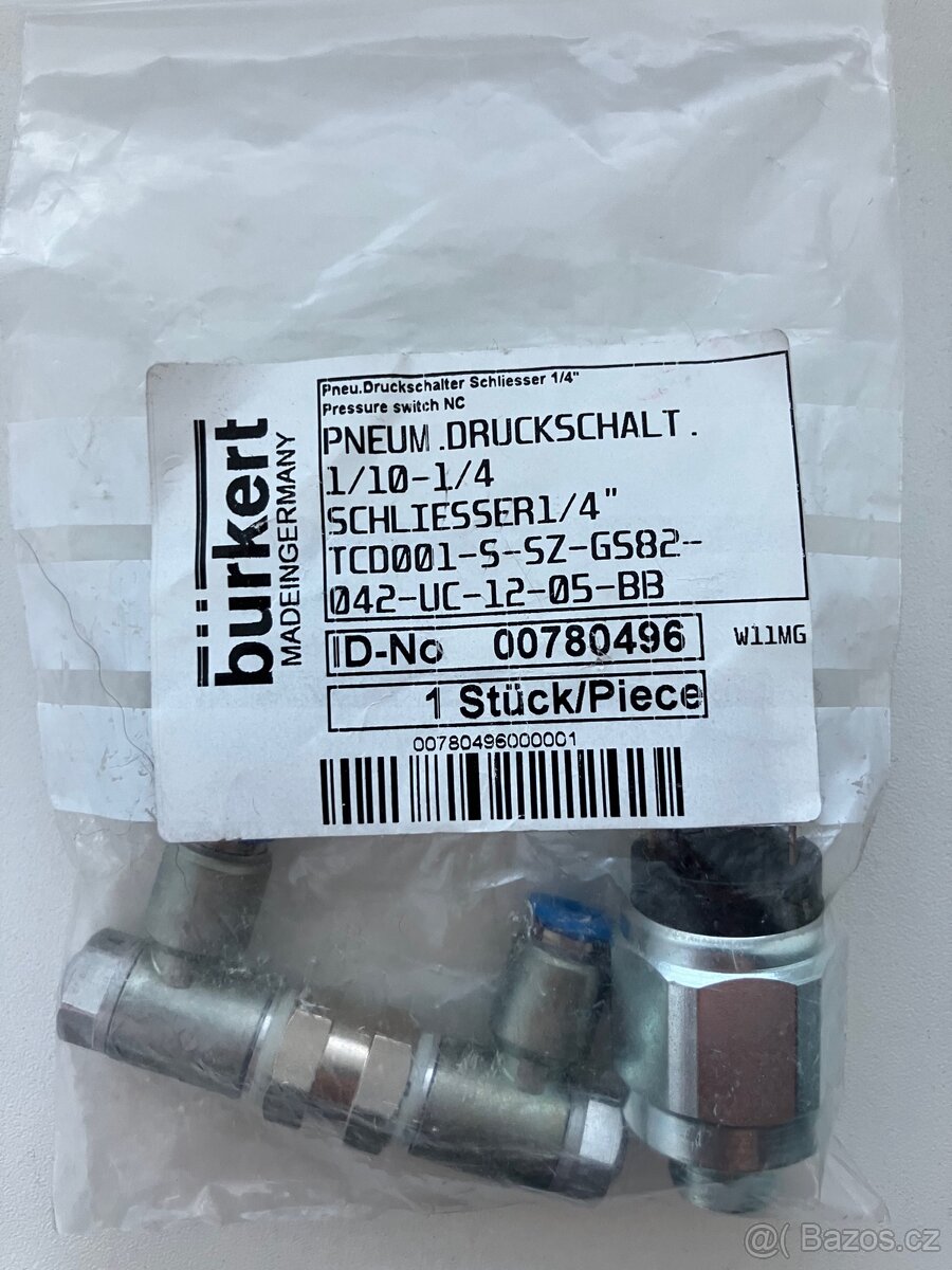 Festo kolínka, škrticí ventily, 6mm hadice, senzor - 4