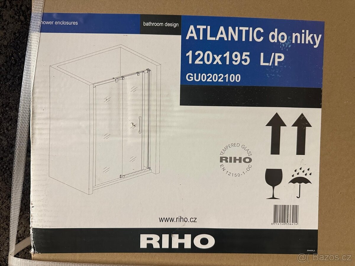 Sprchová vanička z litého mramoru 120x80x4 cm - 4