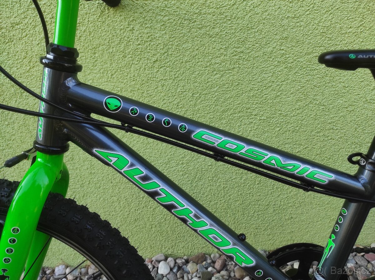 Značkové kolo Author Cosmic 20" (grafit/zelená) - 4