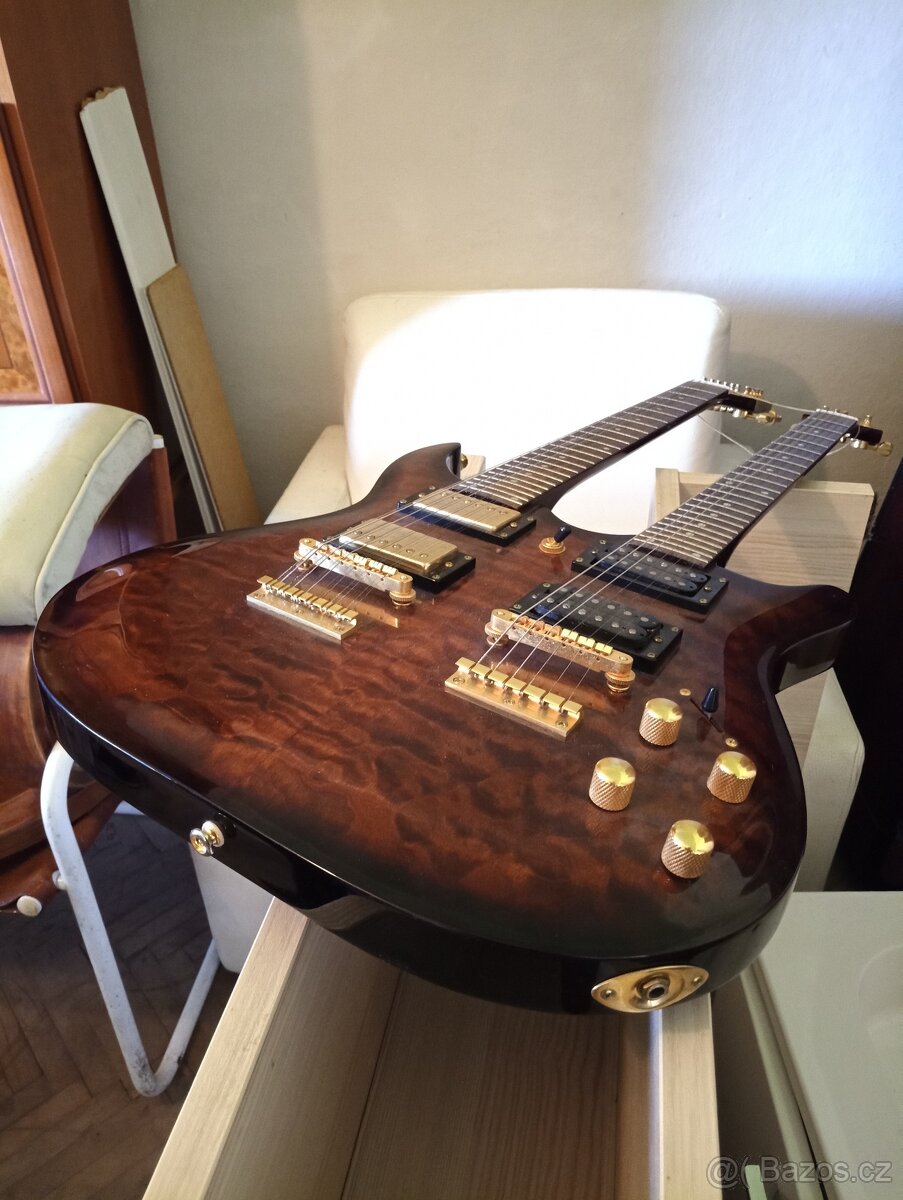 Prodam Guitar Career Double Neck 6/12 Electric. - 4